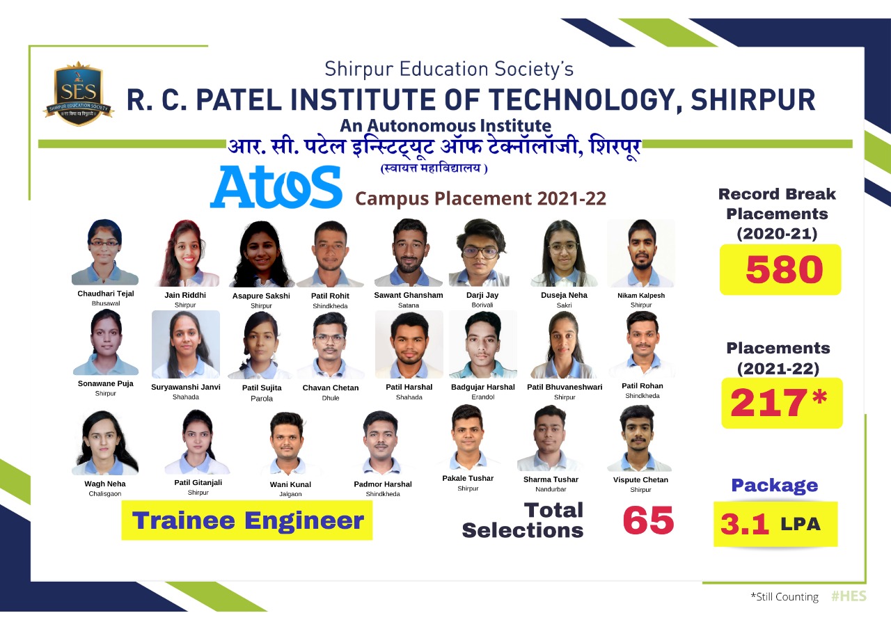 Atos Campus placement 2021-22 Batch