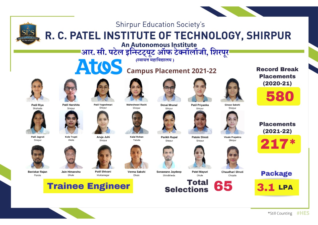 Atos Campus placement 2021-22 Batch