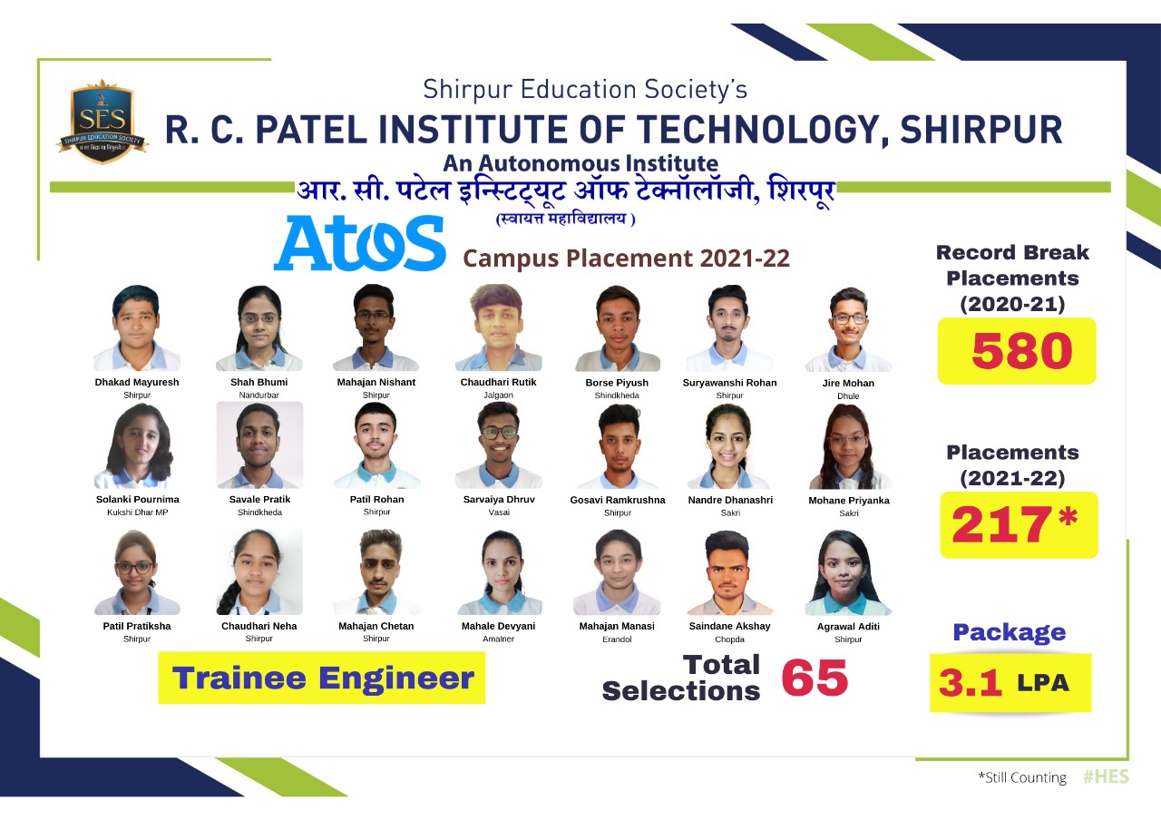 Atos Campus placement 2021-22 Batch