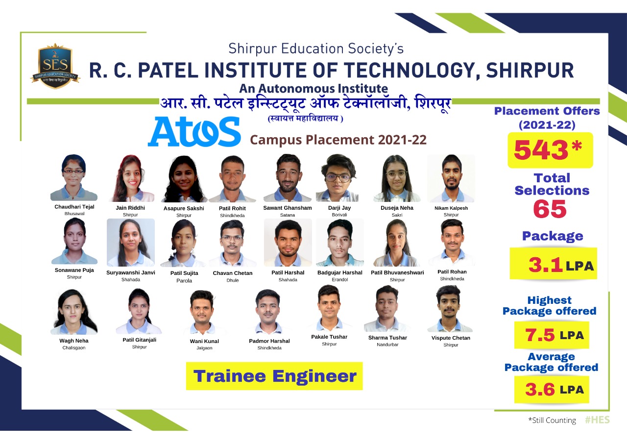 Atos Campus Placement 2021-22