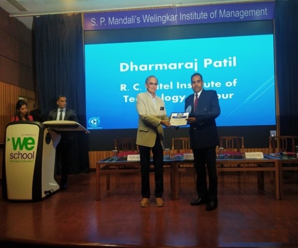 Prof.Dharmaraj R Patil has been awarded as  Best Faculty of the year : Research by Computer Society of India TechNext India 2019