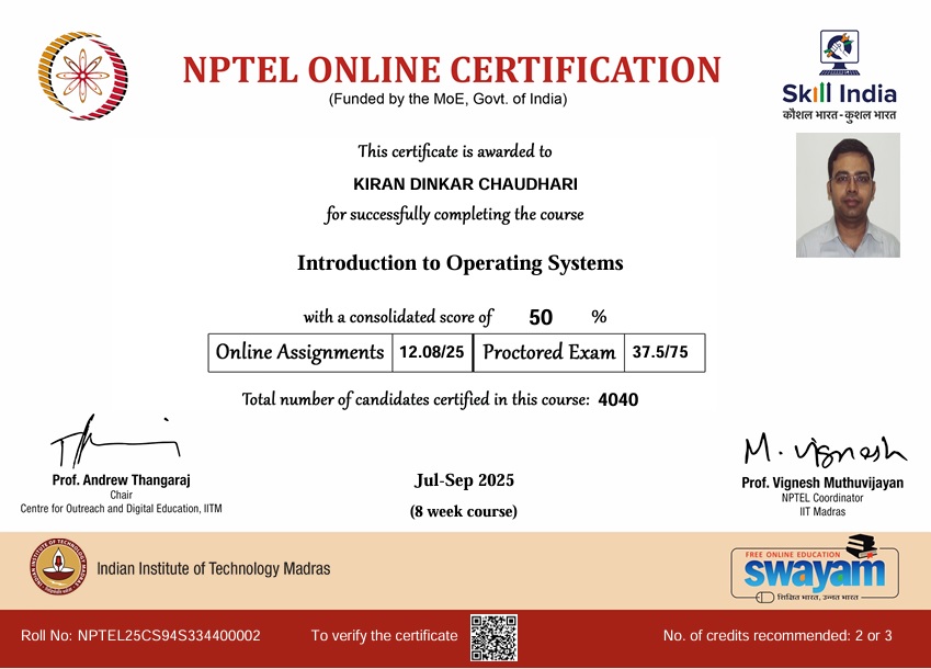 NPTEL Certification (SWAYAM)