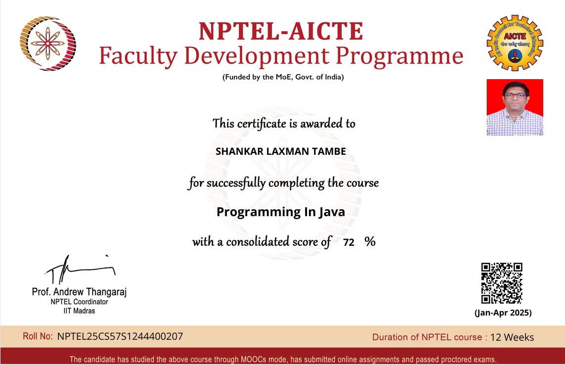 NPTEL Certification (SWAYAM)