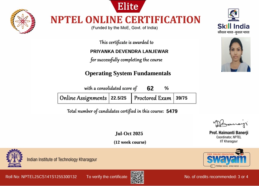NPTEL Certification (SWAYAM)