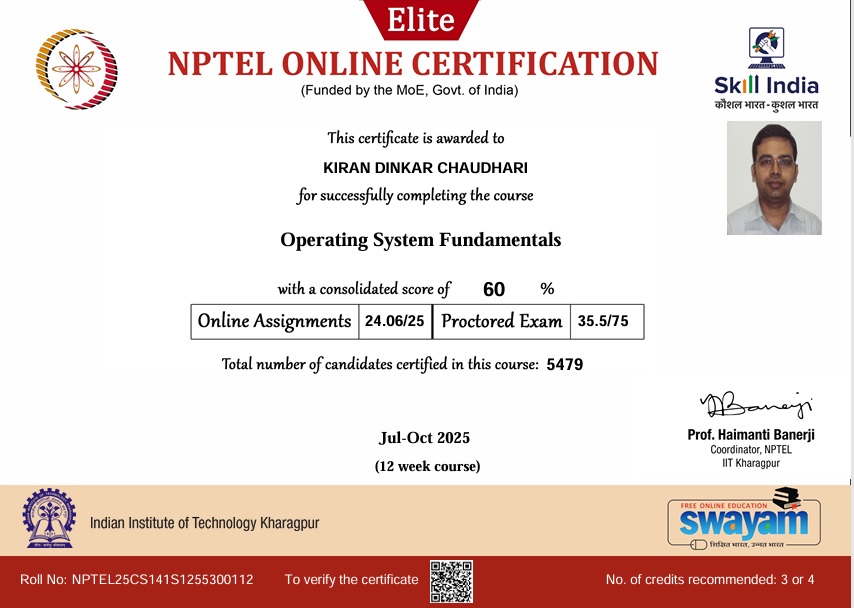 NPTEL Certification (SWAYAM)