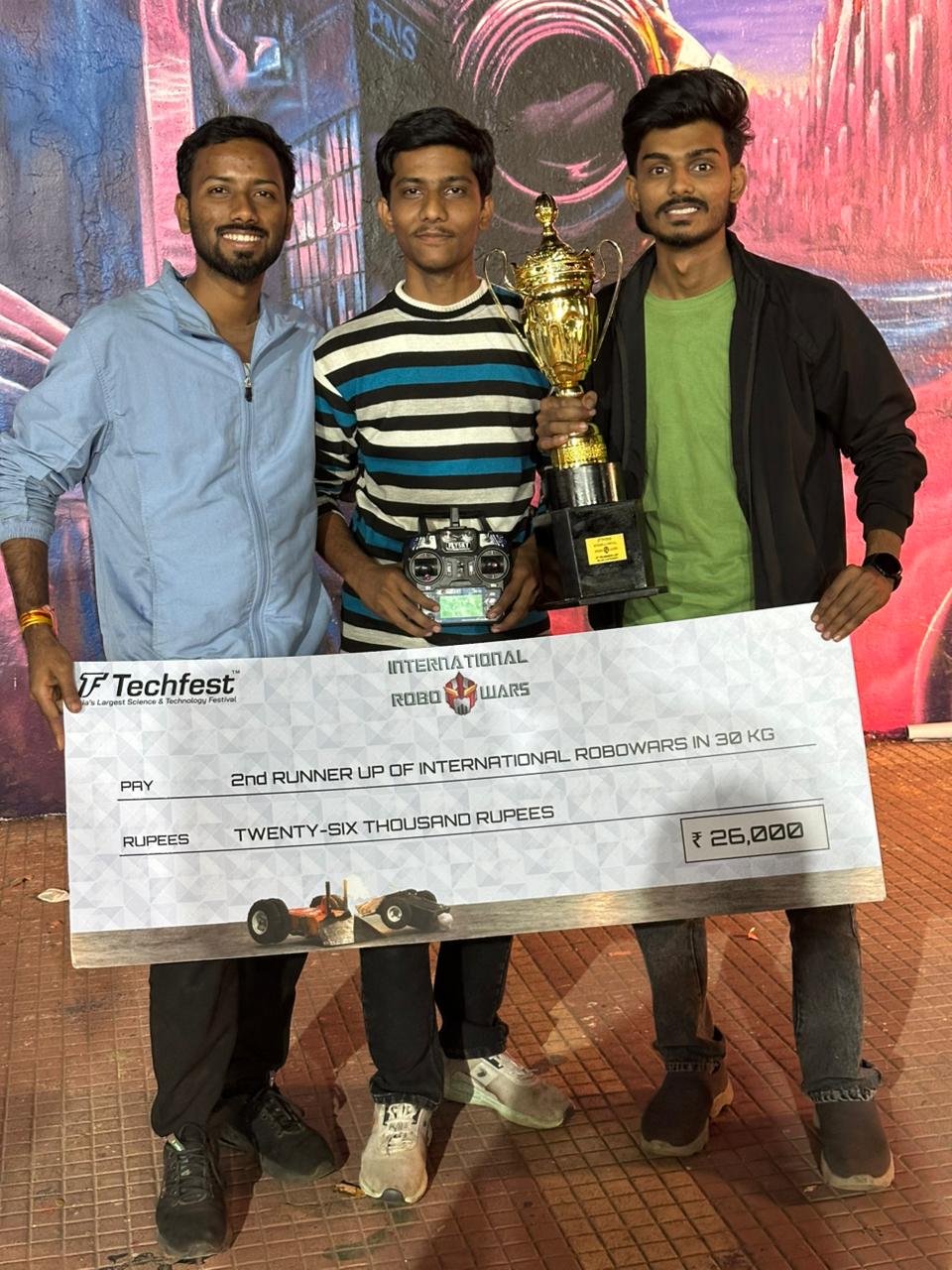 RCPIT Team Ingenium Drives Achieves Historic Win at IIT Bombay Techfest