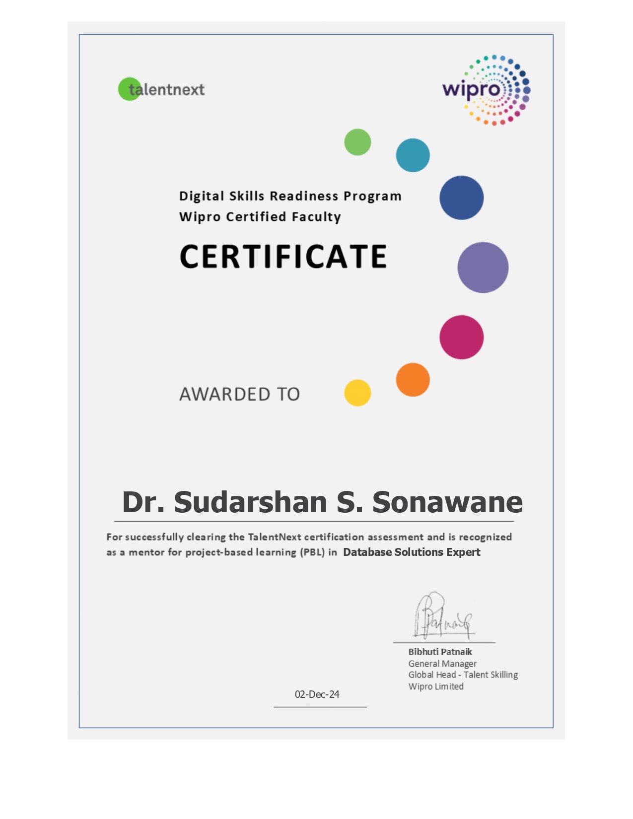 Wipro Certification 