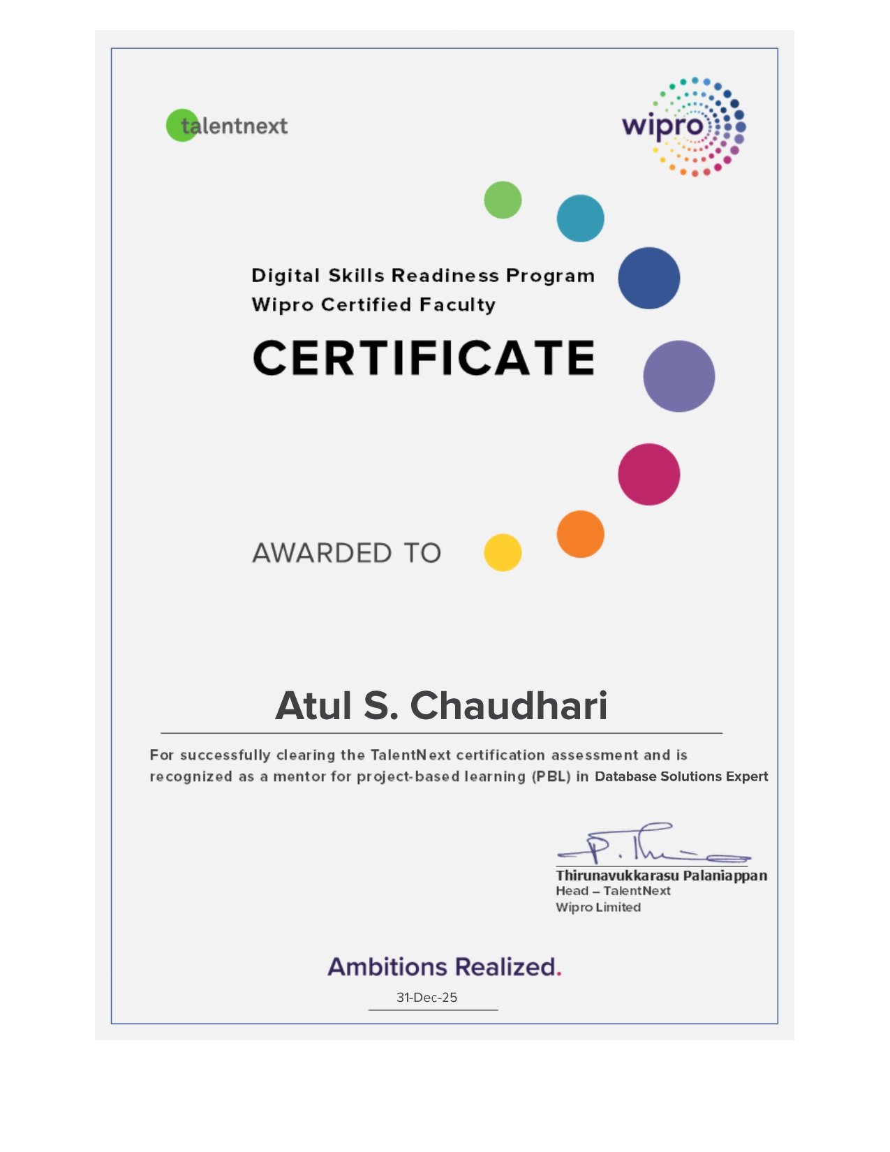 Wipro Certification