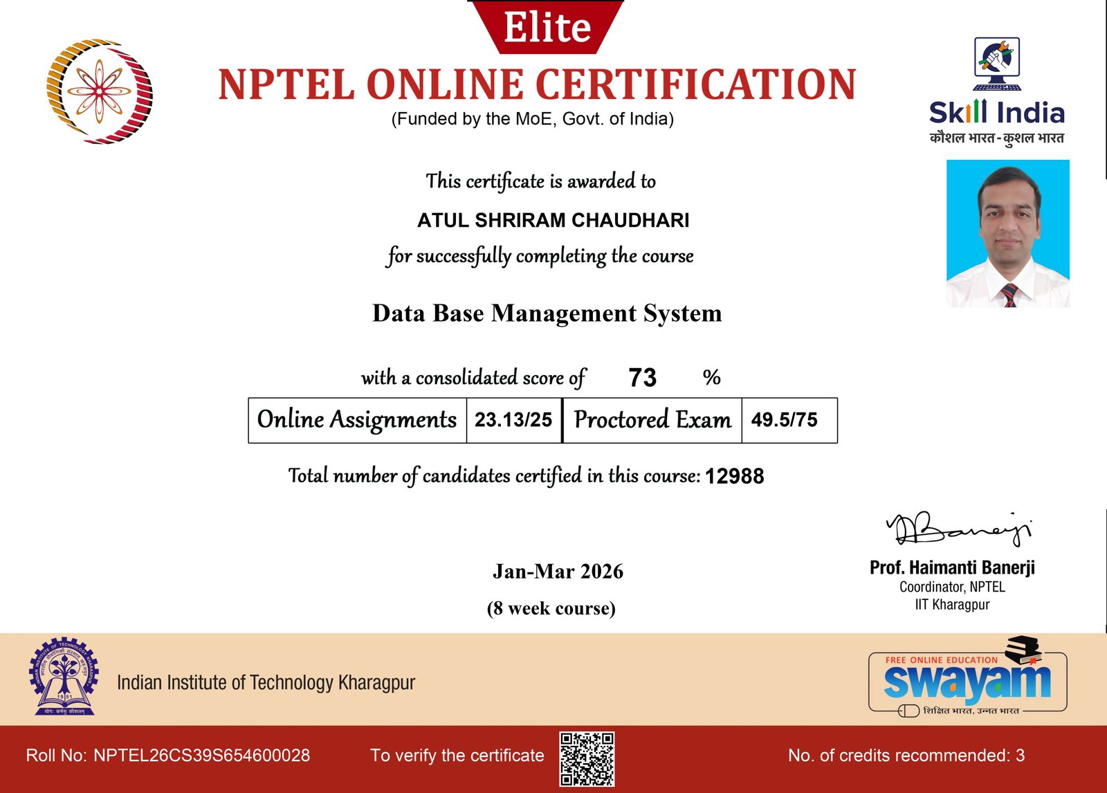 NPTEL Certification