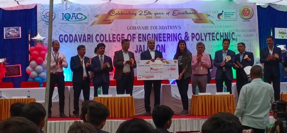 Kamini Rajput achieved a Third rank in the Cad Madness event in Phoenix 2k24 held by Godavari College of Engineering and Polytechnic, Jalgaon