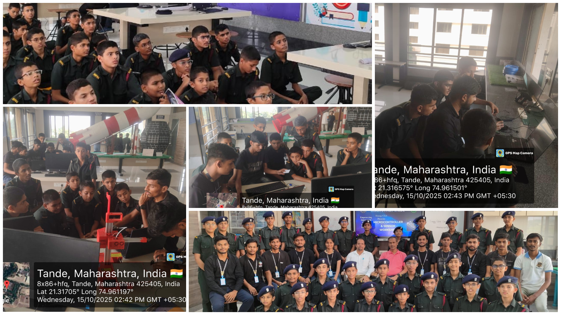 Hands-on Workshop on Microcontrollers and Sensors at M. R. Patel Military School, Shirpur